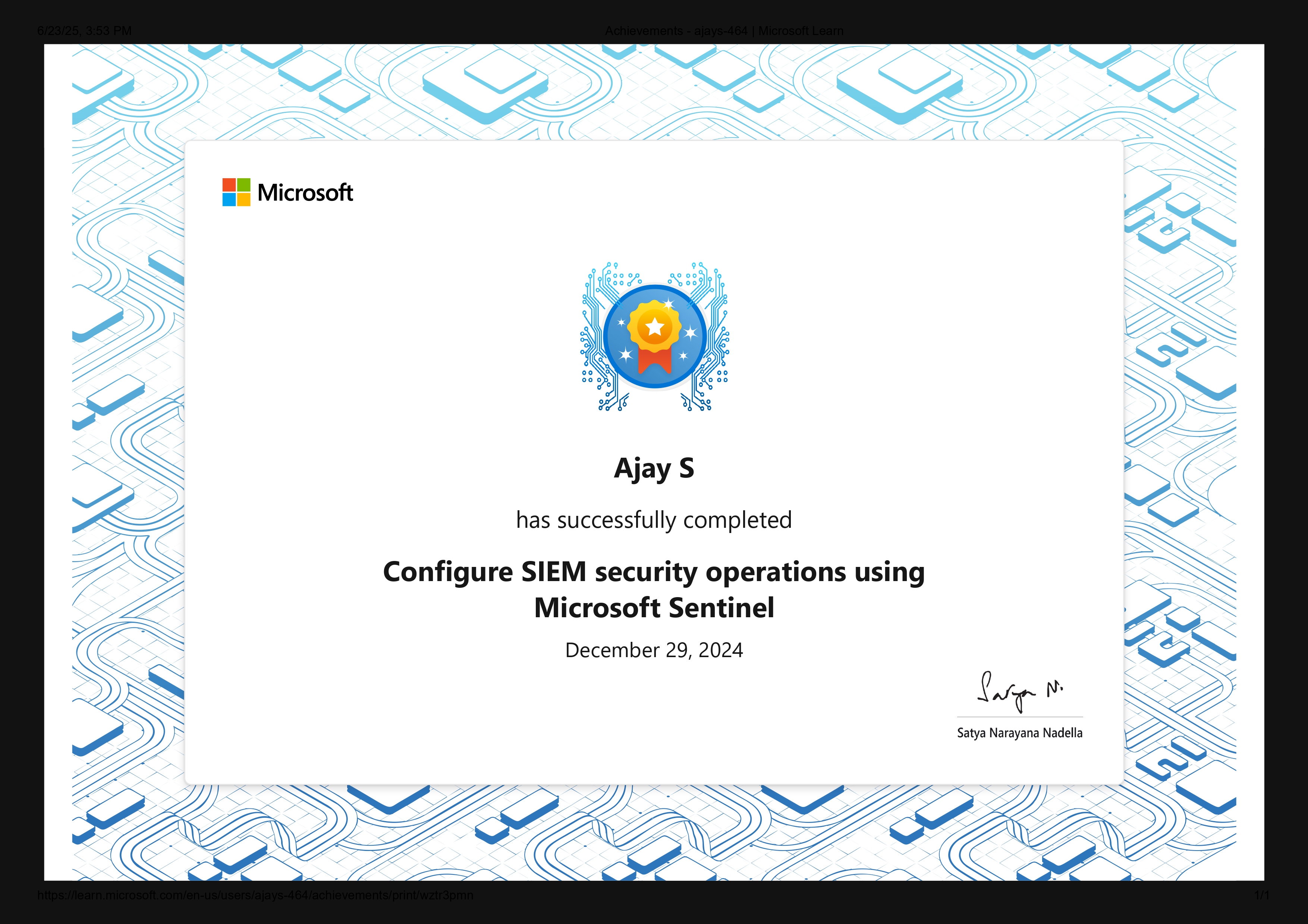 Certificate 21
